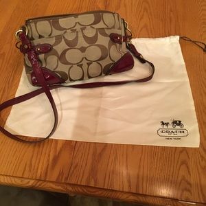 Coach Cross-body Medium Signature Handbag